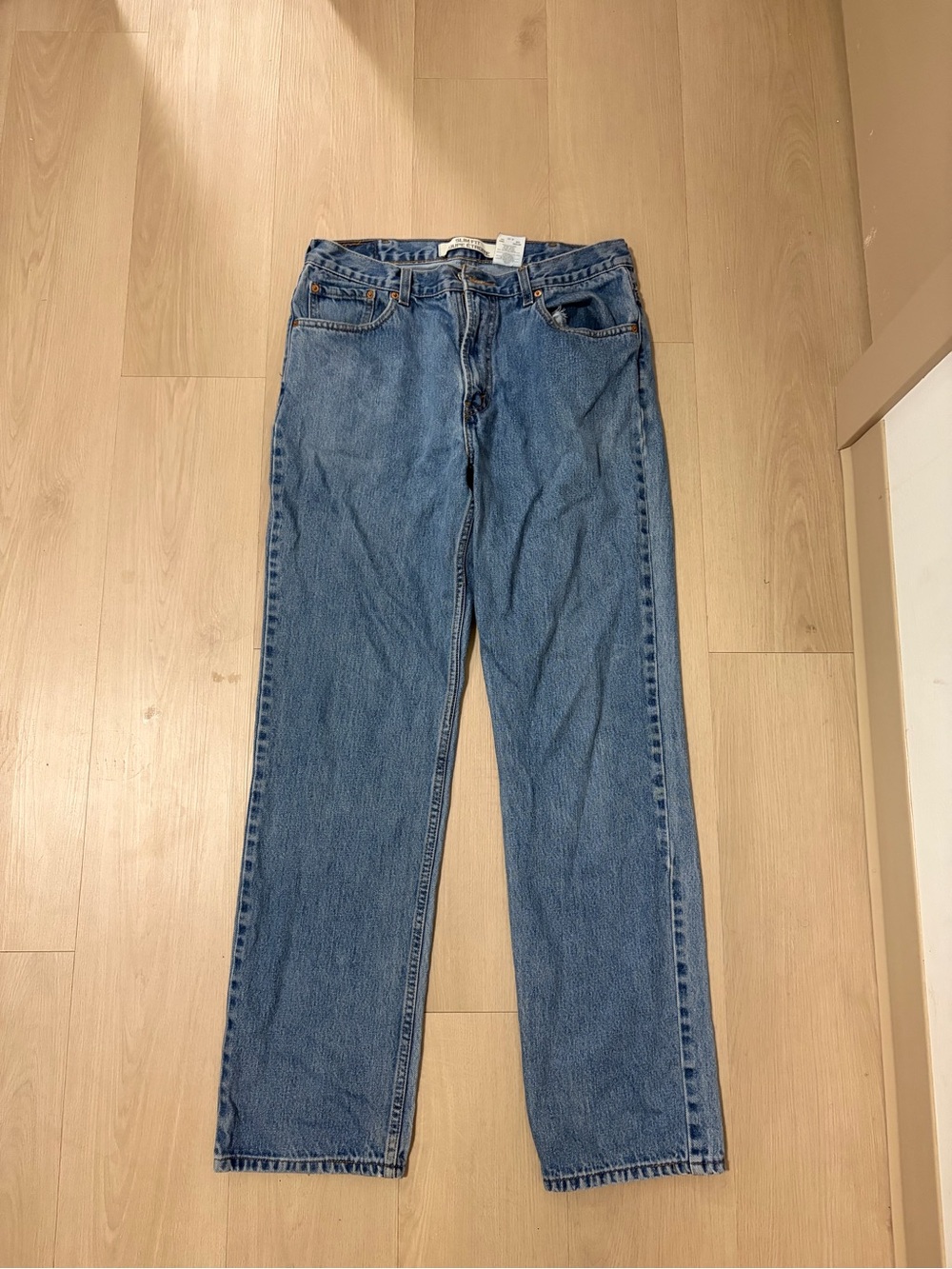 Levi's Slim Fit Jeans 36x34 Light Wash Straight Leg